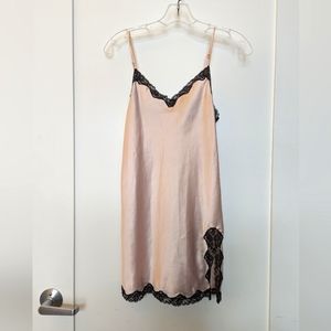 VS silky satin and lace slip